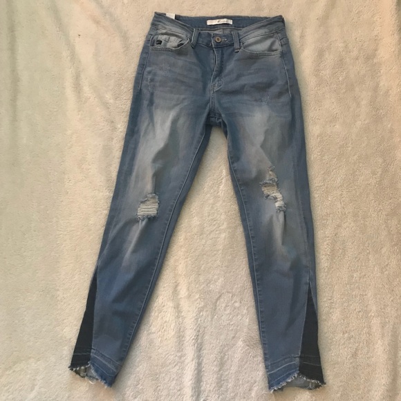 pre distressed jeans
